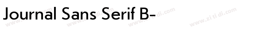 Journal Sans Serif B字体转换 Journal Sans Serif B字体转换